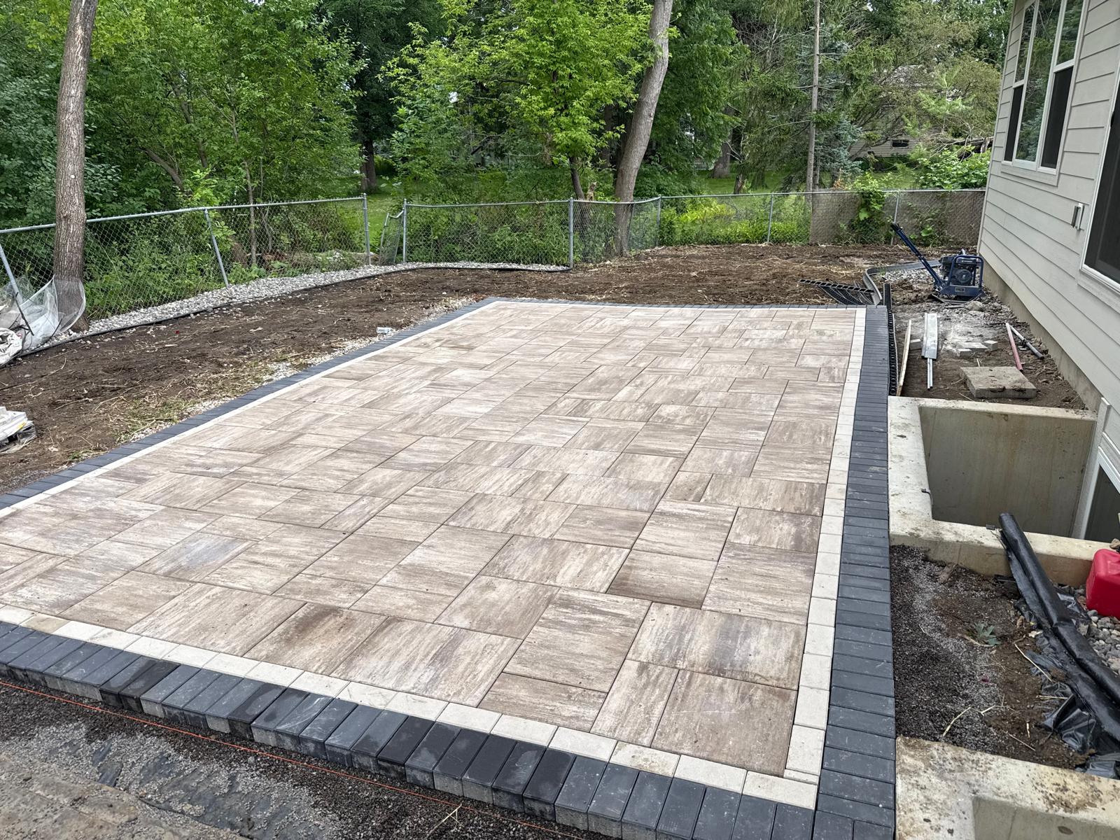 Backyard Paver Patio — after