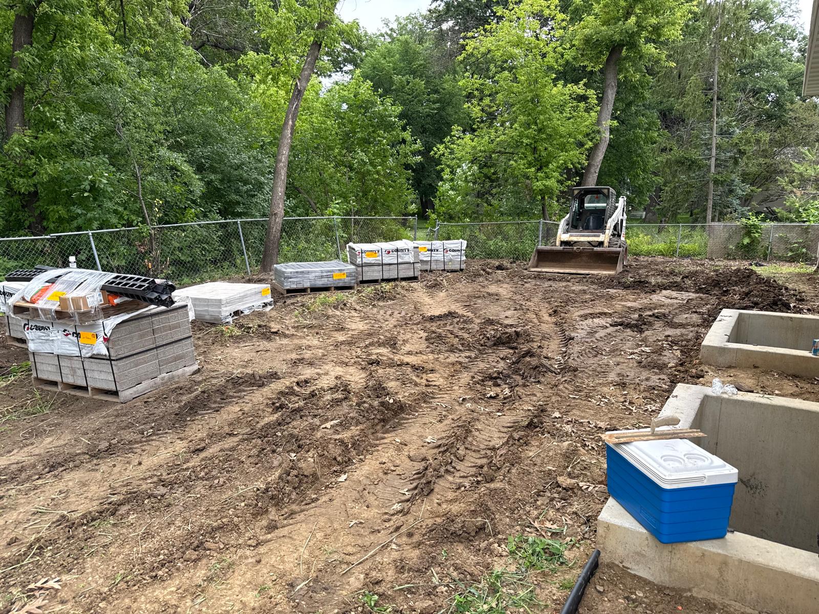 Backyard Paver Patio — before